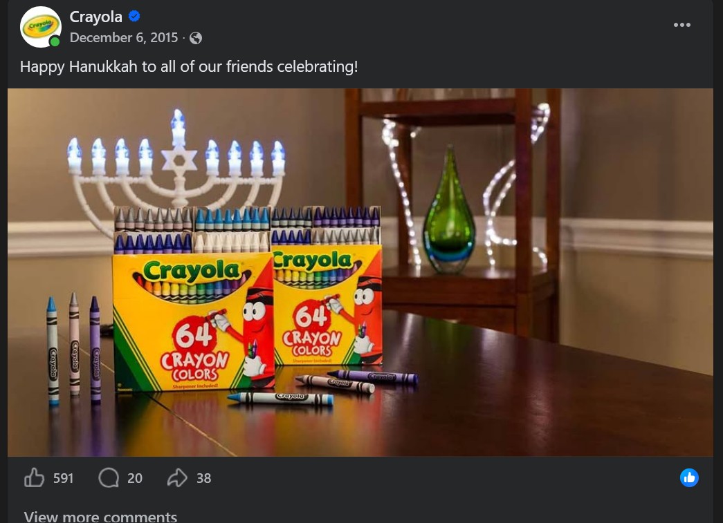 Image of Crayola 64-ct box from 2015