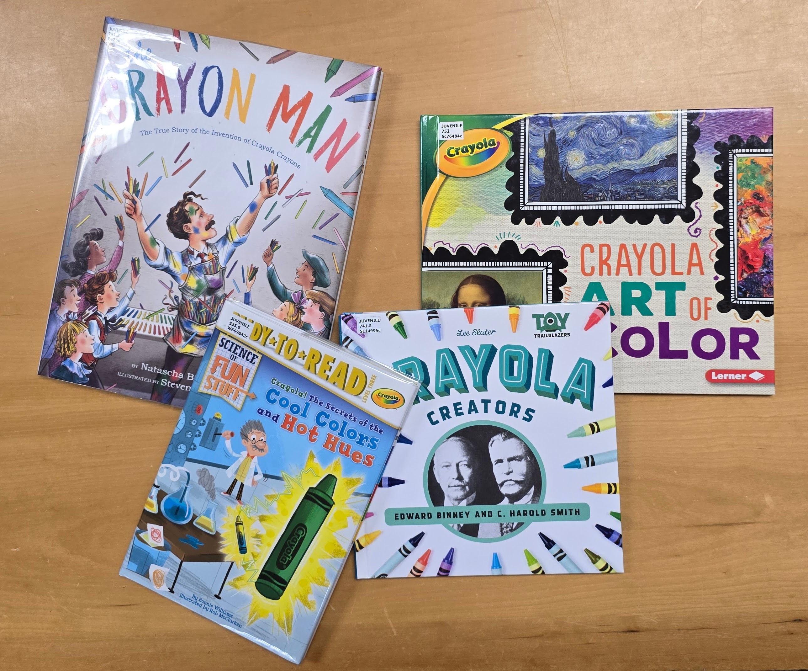 Several Children's books about Crayola Crayons