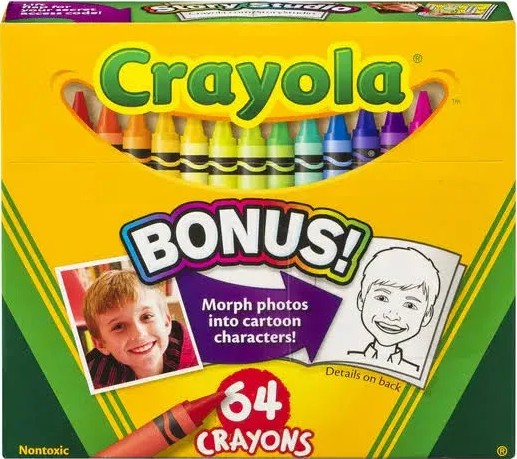 64-ct Crayola box circa 2011