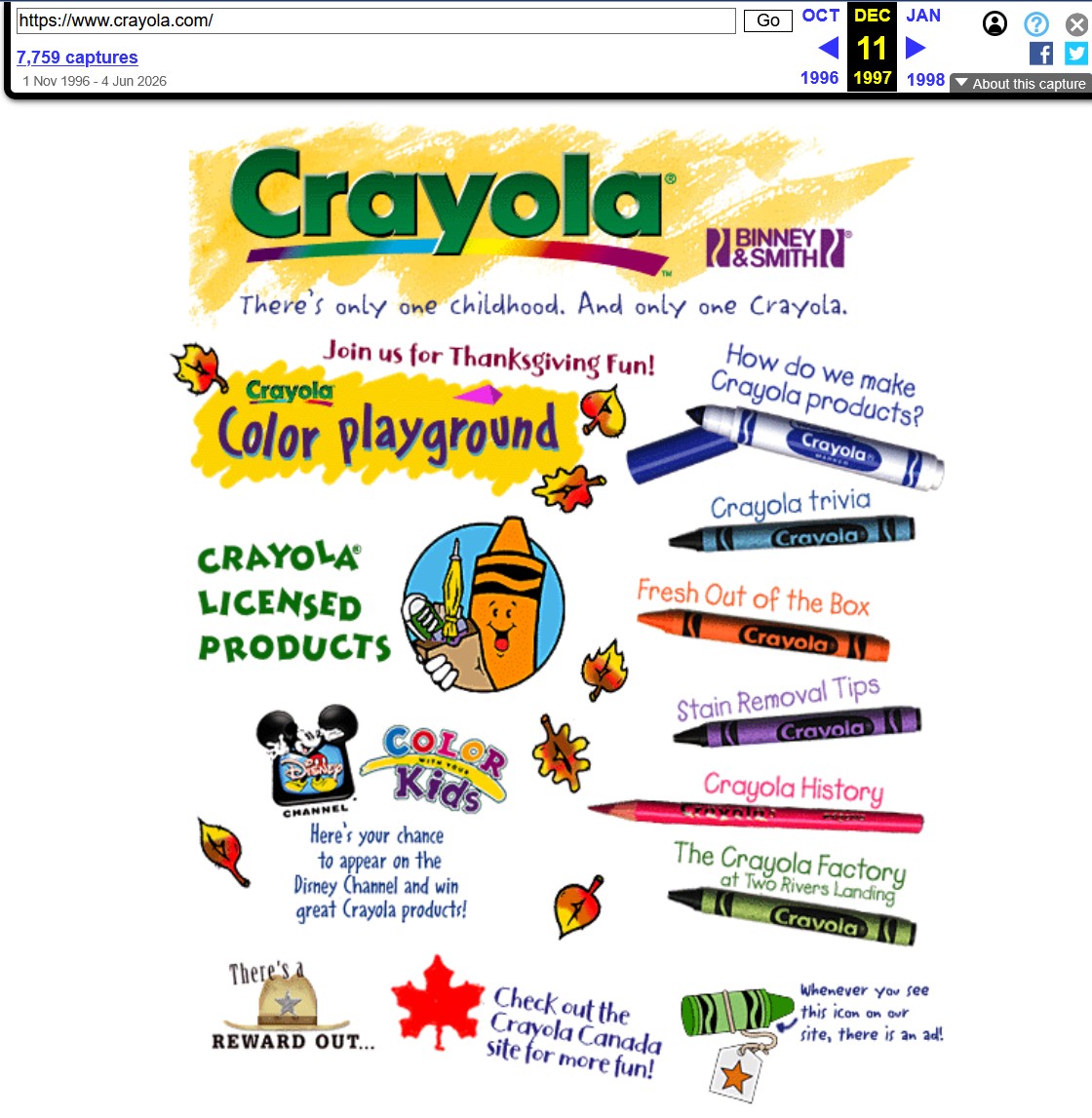 The Crayola wiki page on Tip.