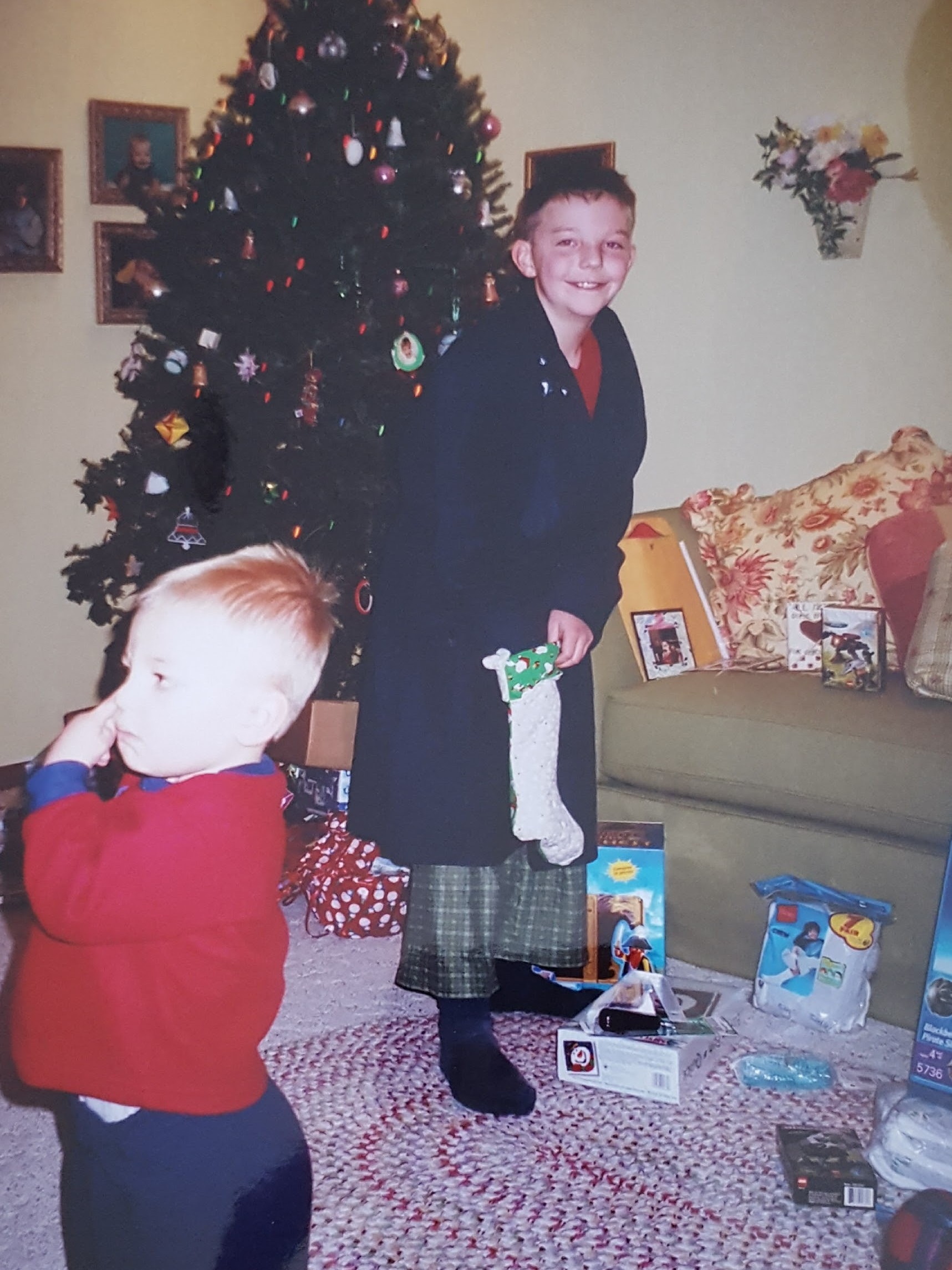 Me and Porter on Christmas 2005