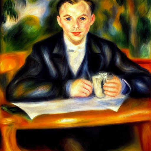 AI generated image of me by Renoir