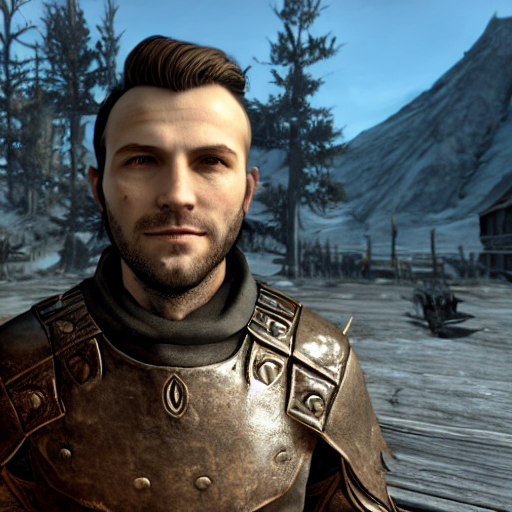 AI generated image of me in Skyrim