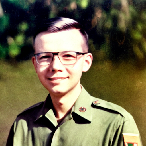 AI generated image of me, Vietnam War