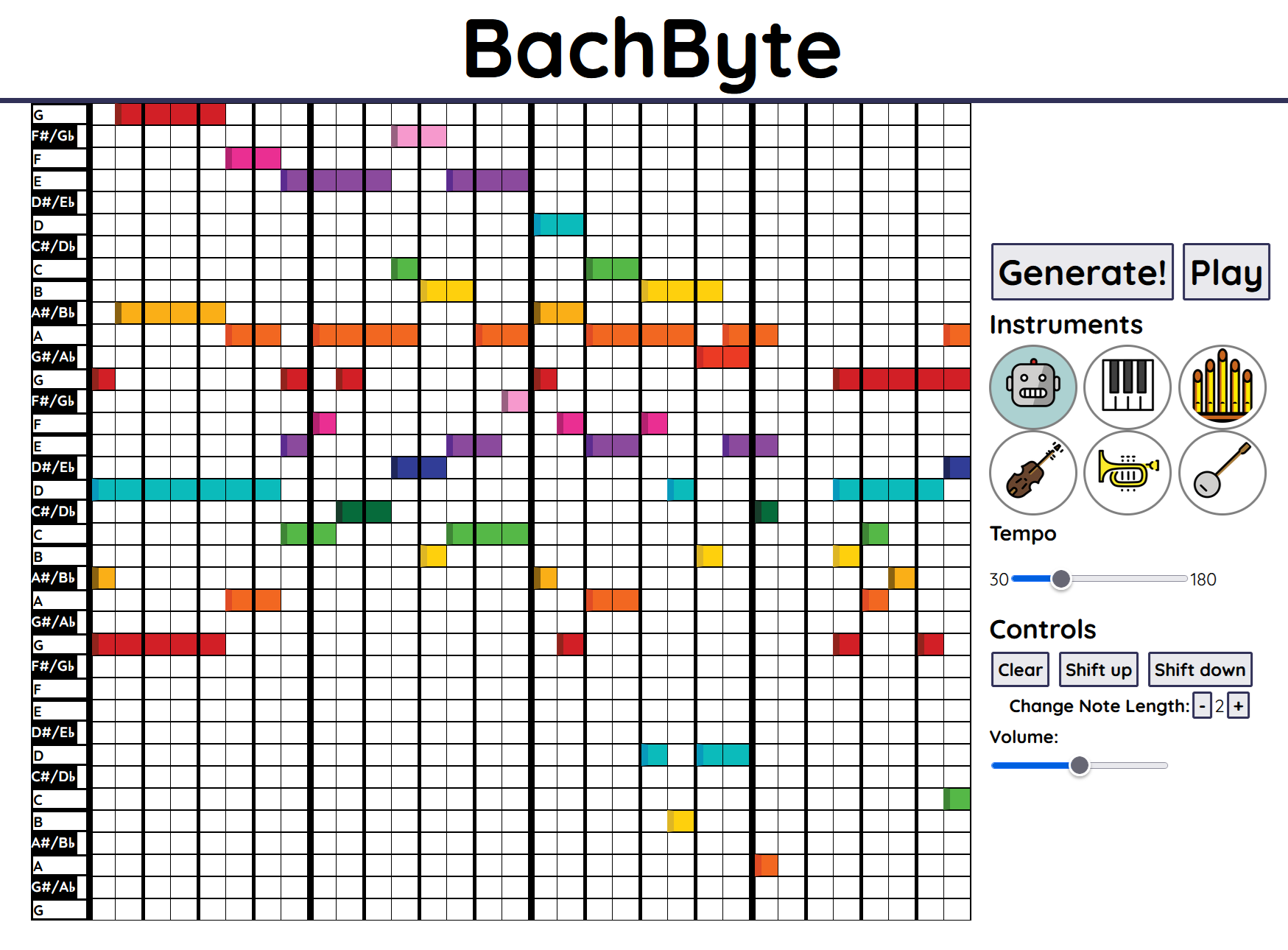 Picture of the BachByte interface