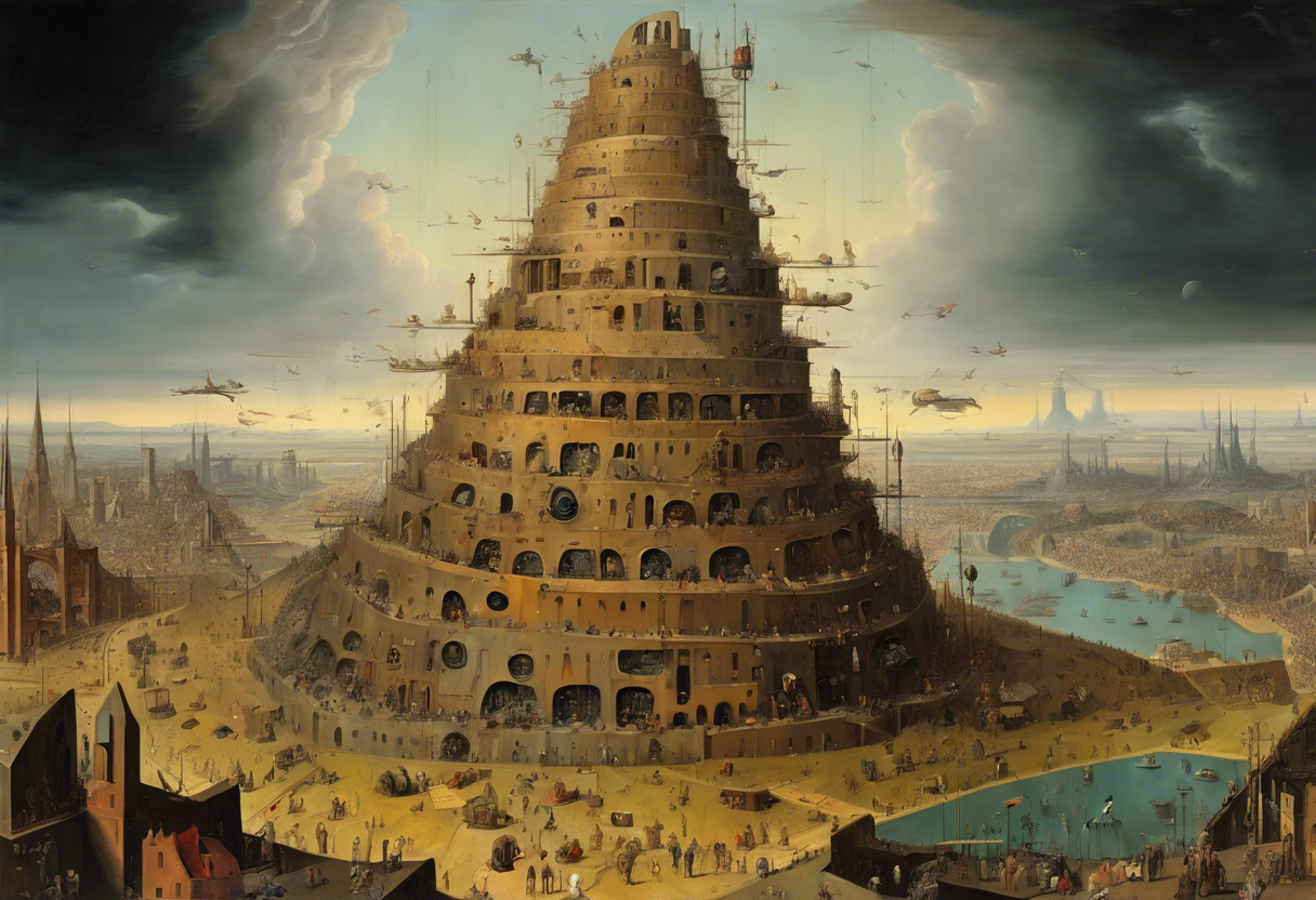 Illustration of the tower of Babel