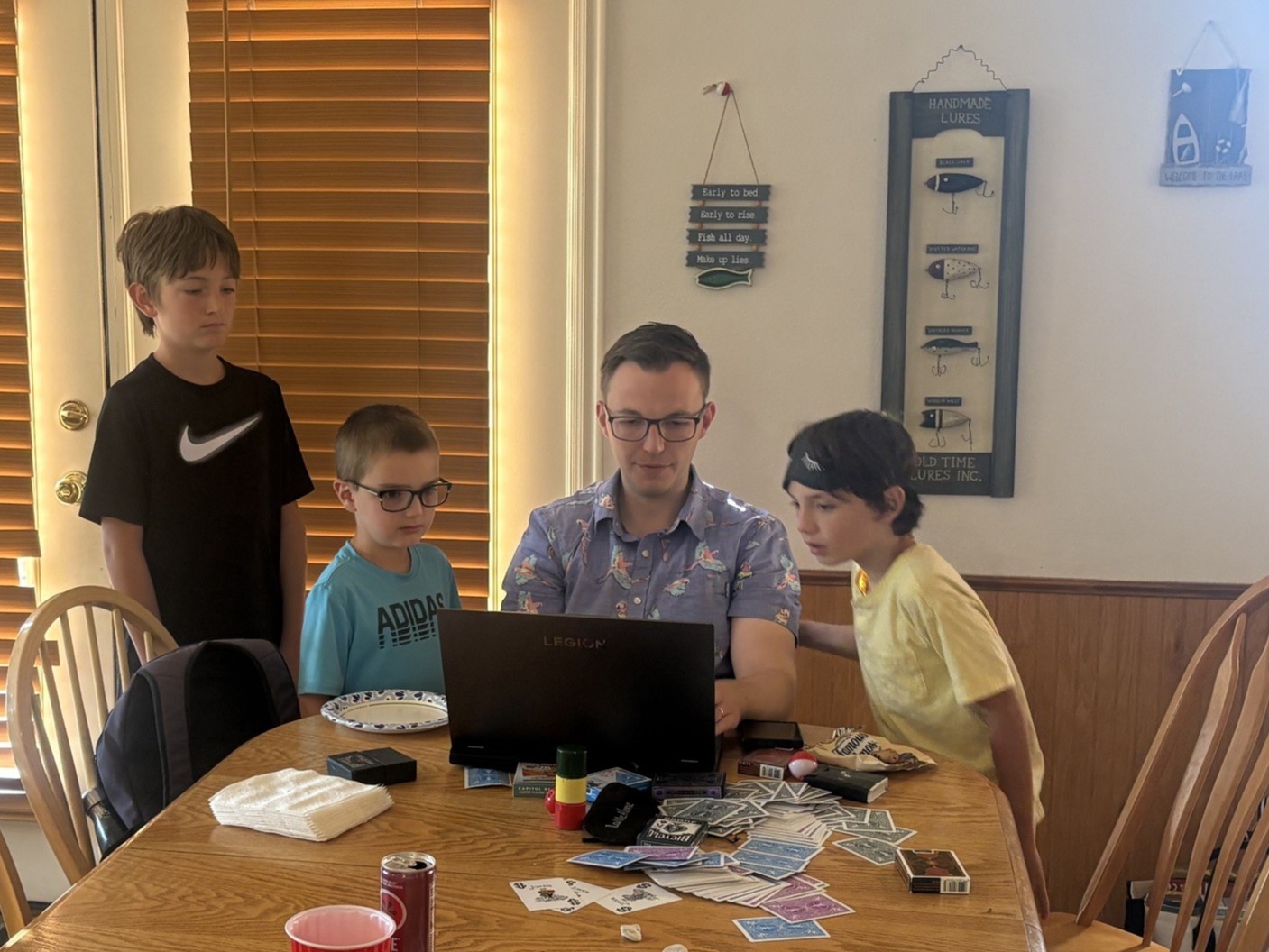 Me developing with my little cousins.