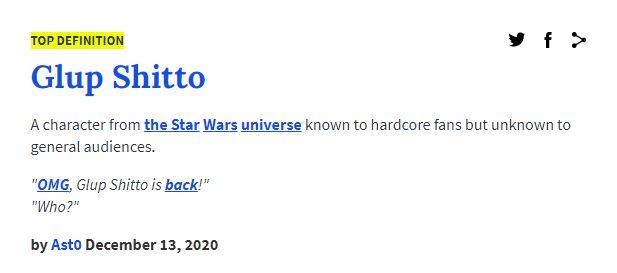 Urban Dictionary reference for Glup Shitto