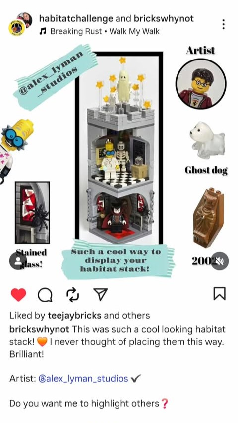 Habitat Challenge feature for my October spooky tower Lego creation
