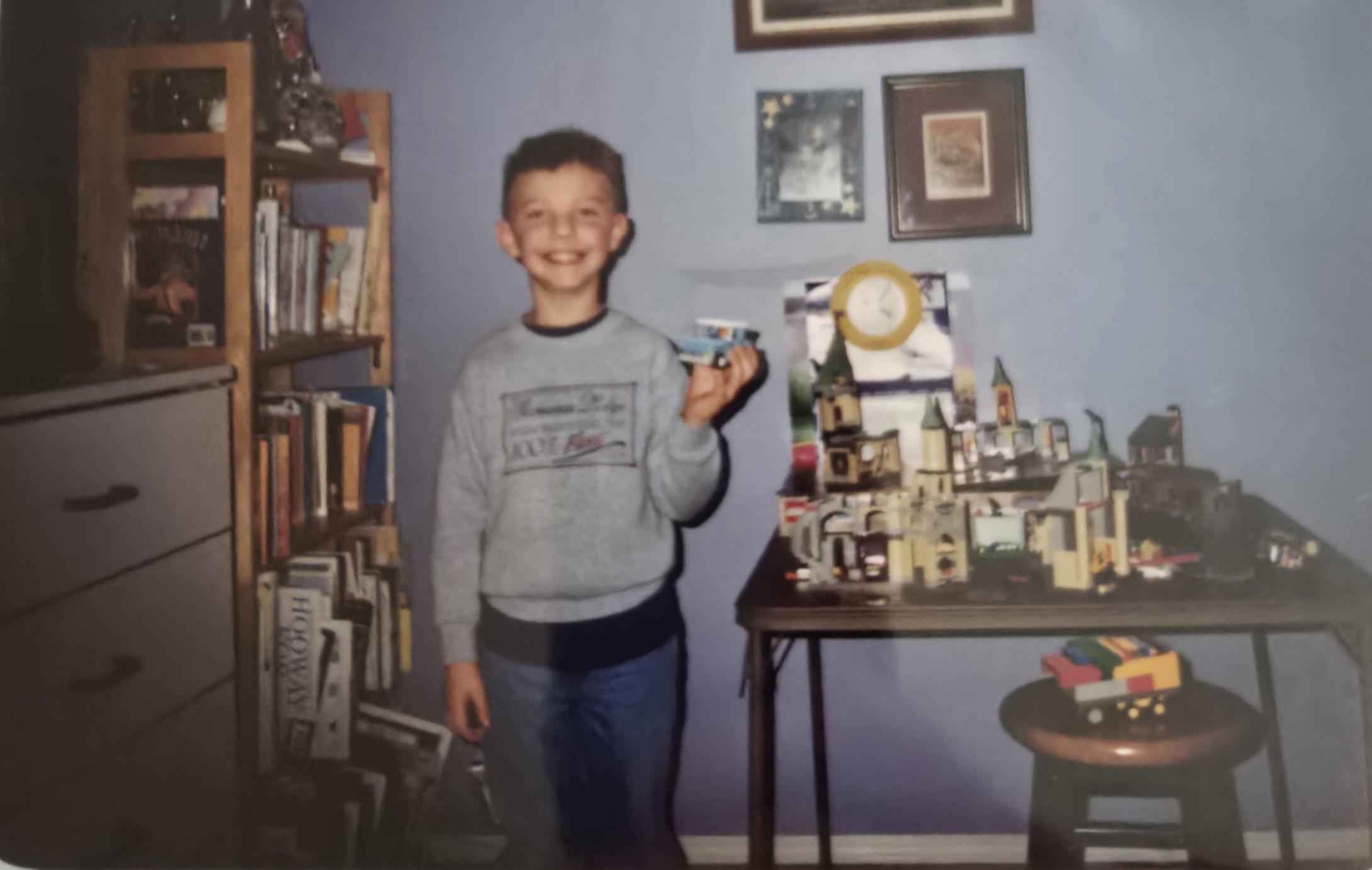 Me with Harry Potter Legos circa 2002