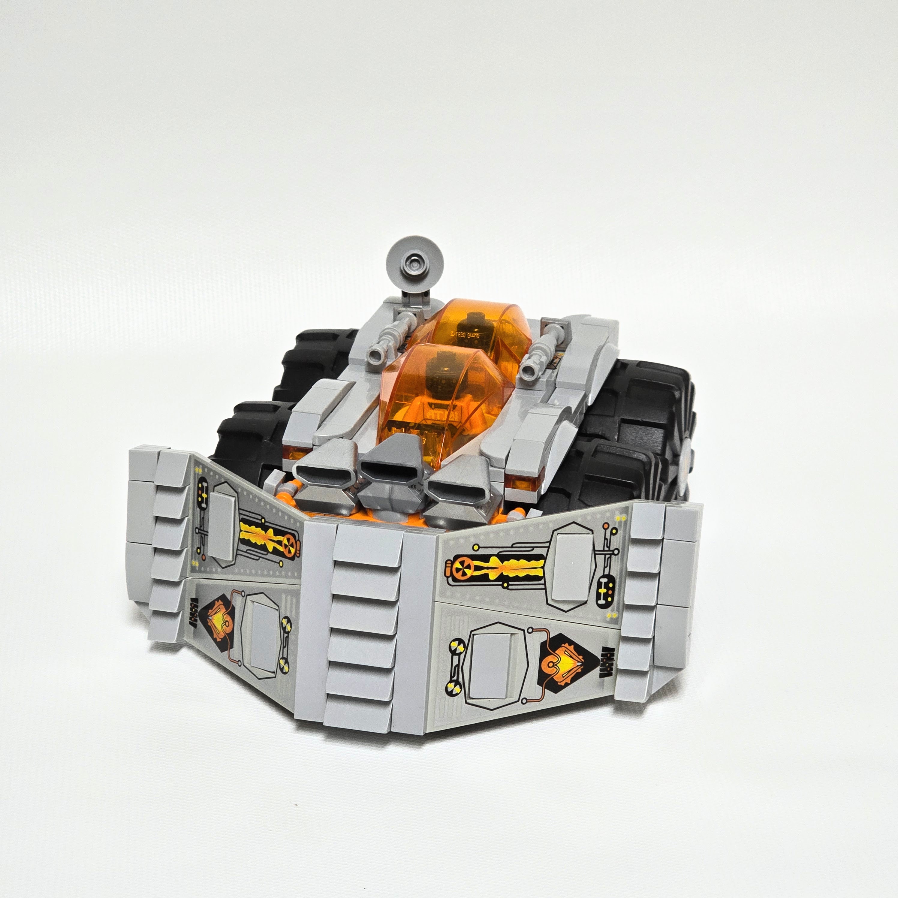 Lego space bulldozer, created by Alex Lyman