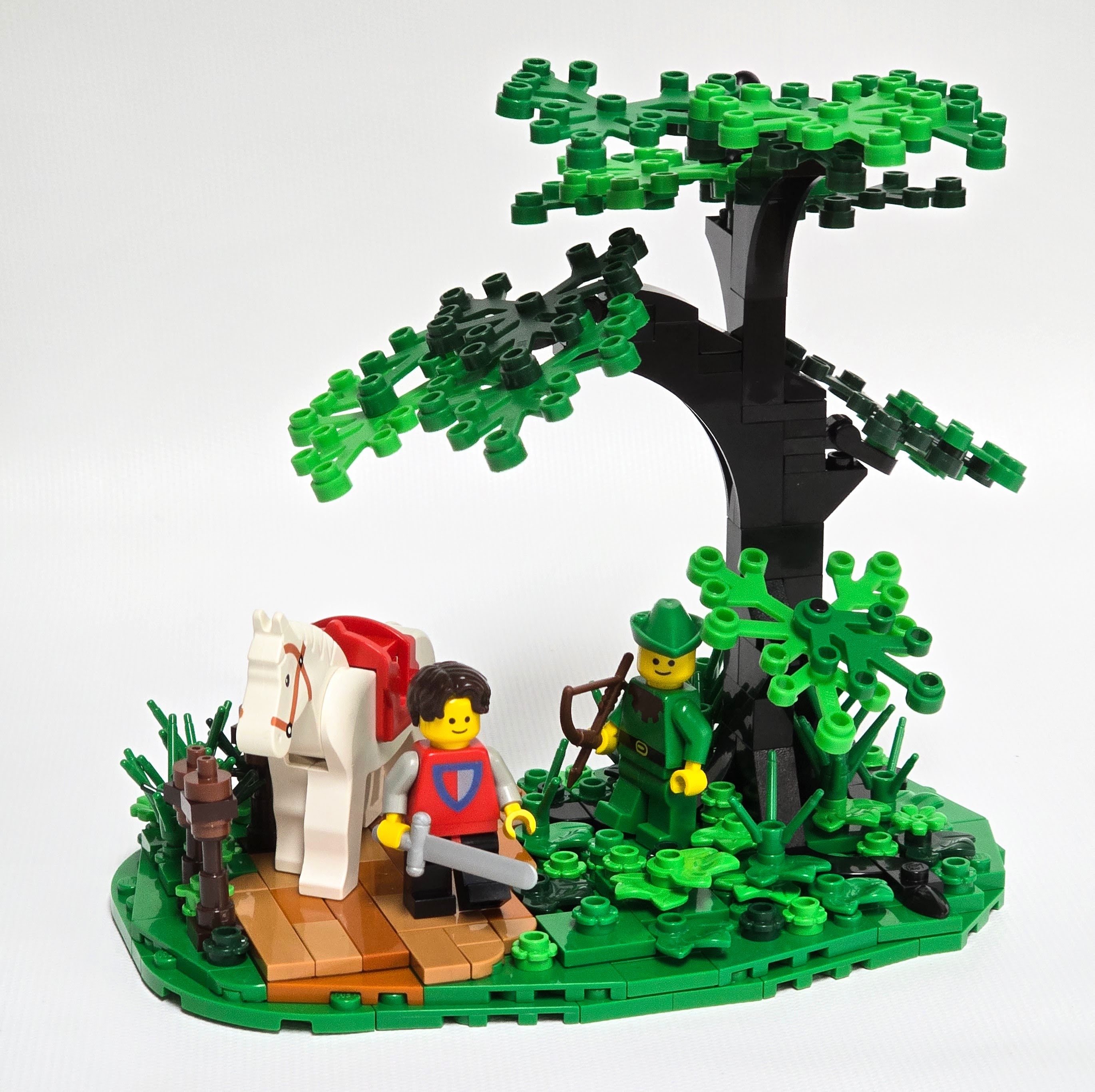 Lego classic knight and forestman, created by Alex Lyman
