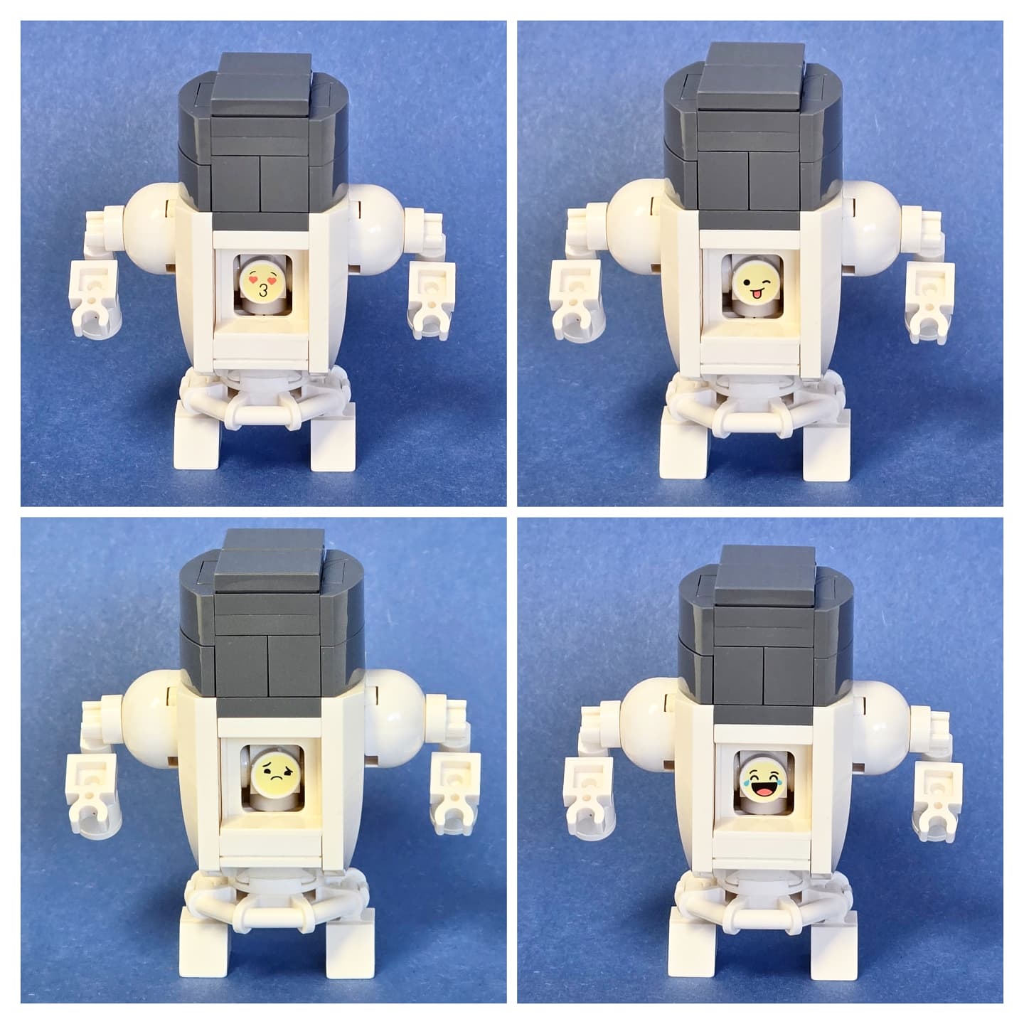 Lego robot with changing face