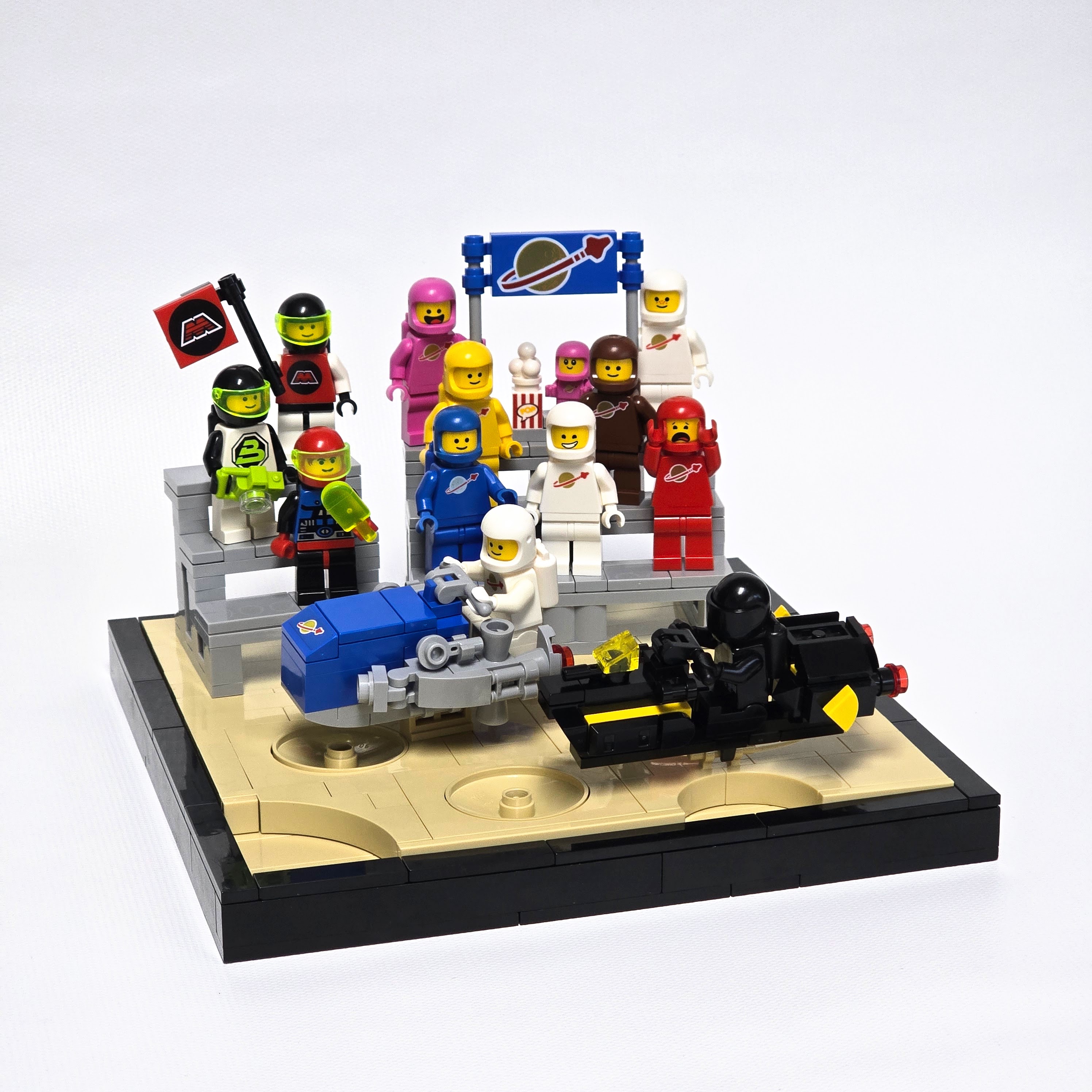 Lego classic space speeder race, created by Alex Lyman