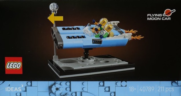 The official Lego Flying Moon Car set.