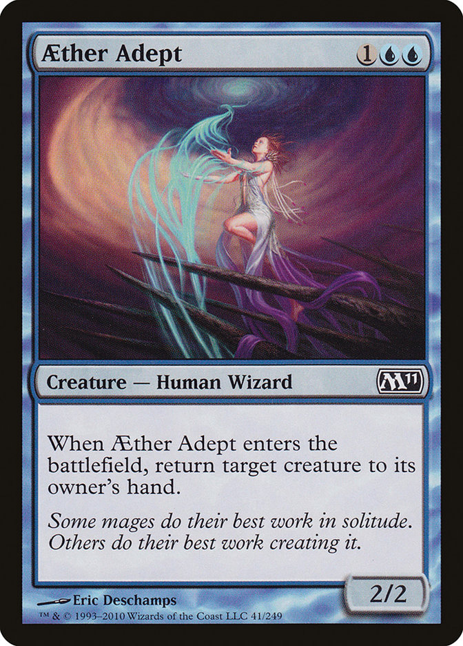 The Magic: the Gathering card Aether Adept