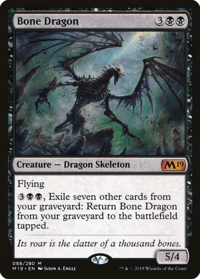 The Magic: the Gathering card Bone Dragon