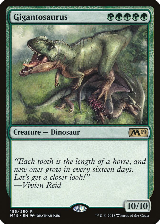 The Magic: the Gathering card Gigantasaurous
