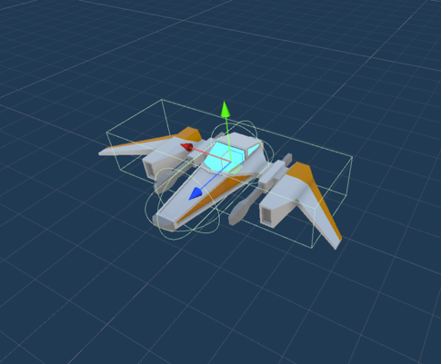 Low-poly Blender Model of a starfighter