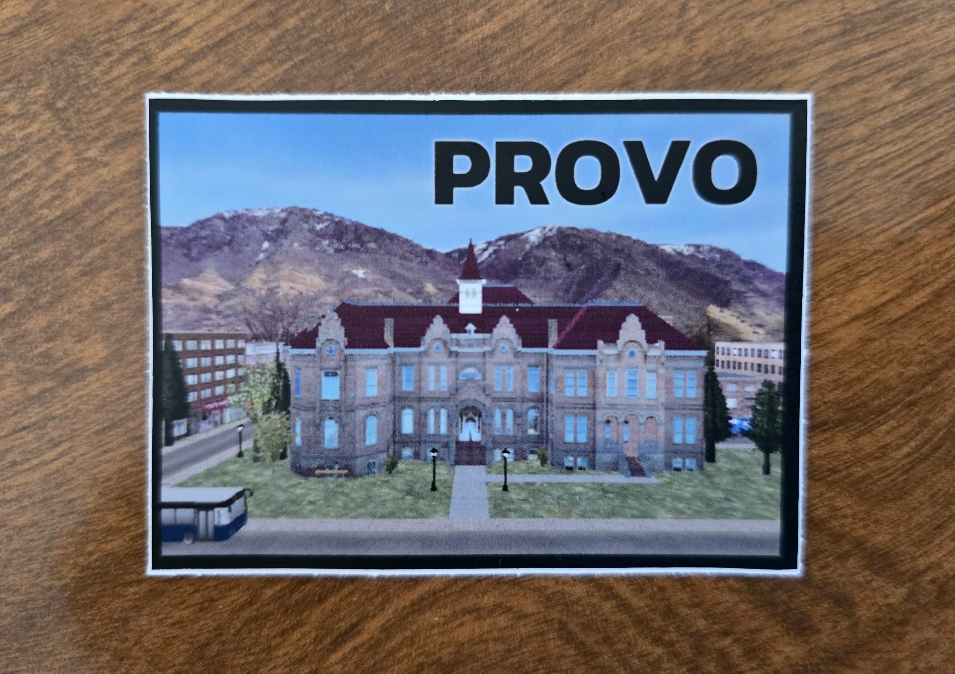 Printed Provo Sticker