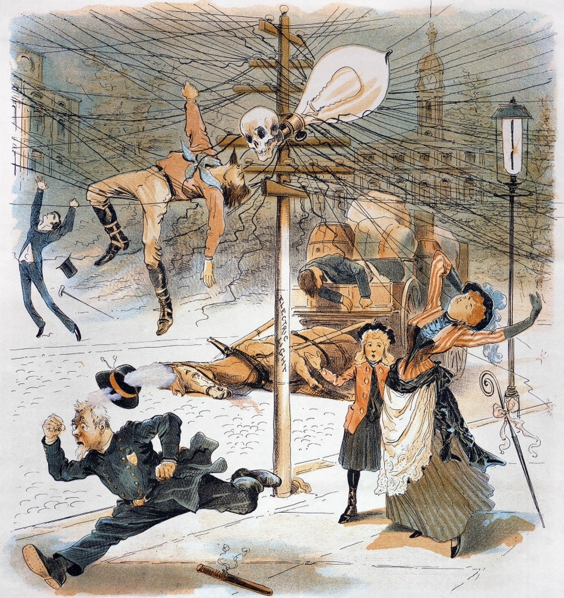 'An Unrestrained Demon', anti-electricity propaganda from 1889